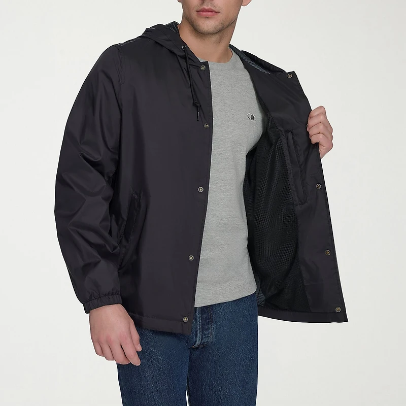 Champion Mens Hooded Water Resistant Midweight Raincoat