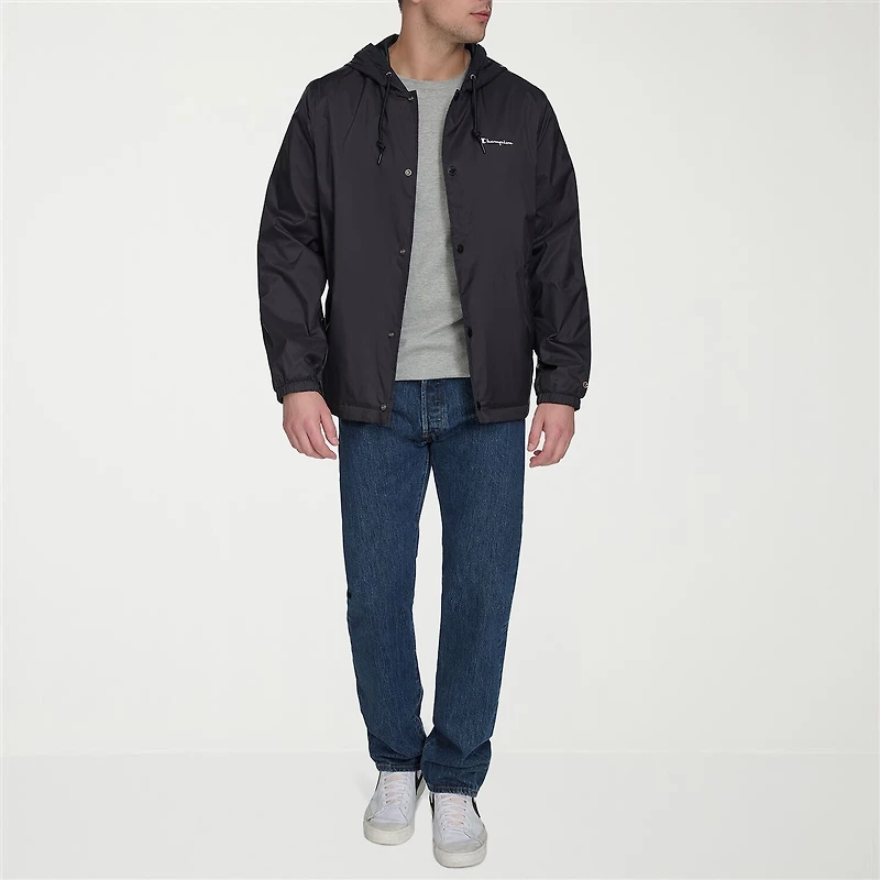 Champion Mens Hooded Water Resistant Midweight Raincoat