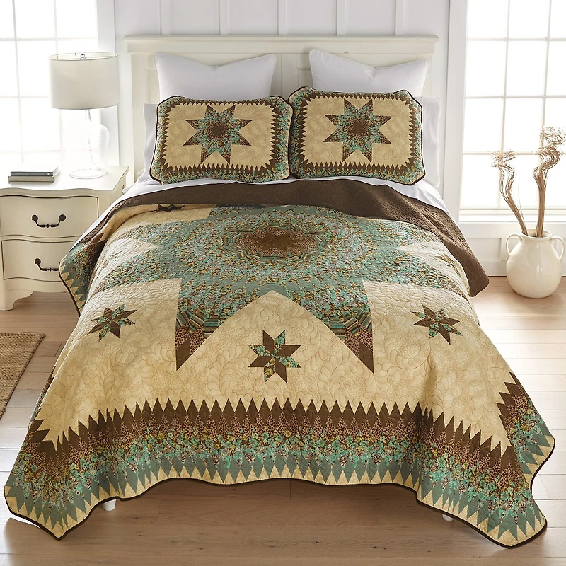 Donna Sharp Sea Breeze Star Quilt Set