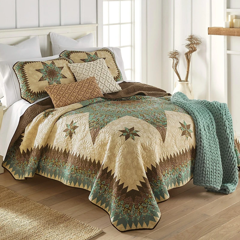 Donna Sharp Sea Breeze Star Quilt Set