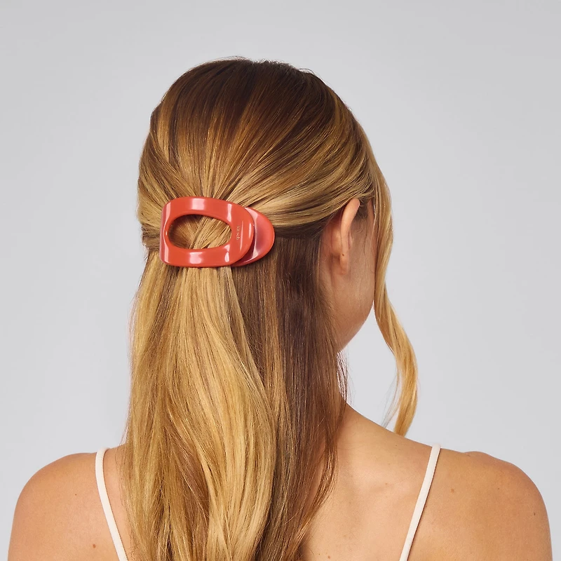 Kitsch Recycled Plastic Medium Flat Cloud Cherry Hair Clip