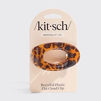 Kitsch Recycled Plastic Medium Flat Cloud Clip- Tort