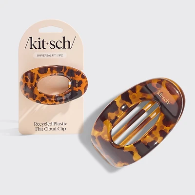 Kitsch Recycled Plastic Medium Flat Cloud Clip- Tort