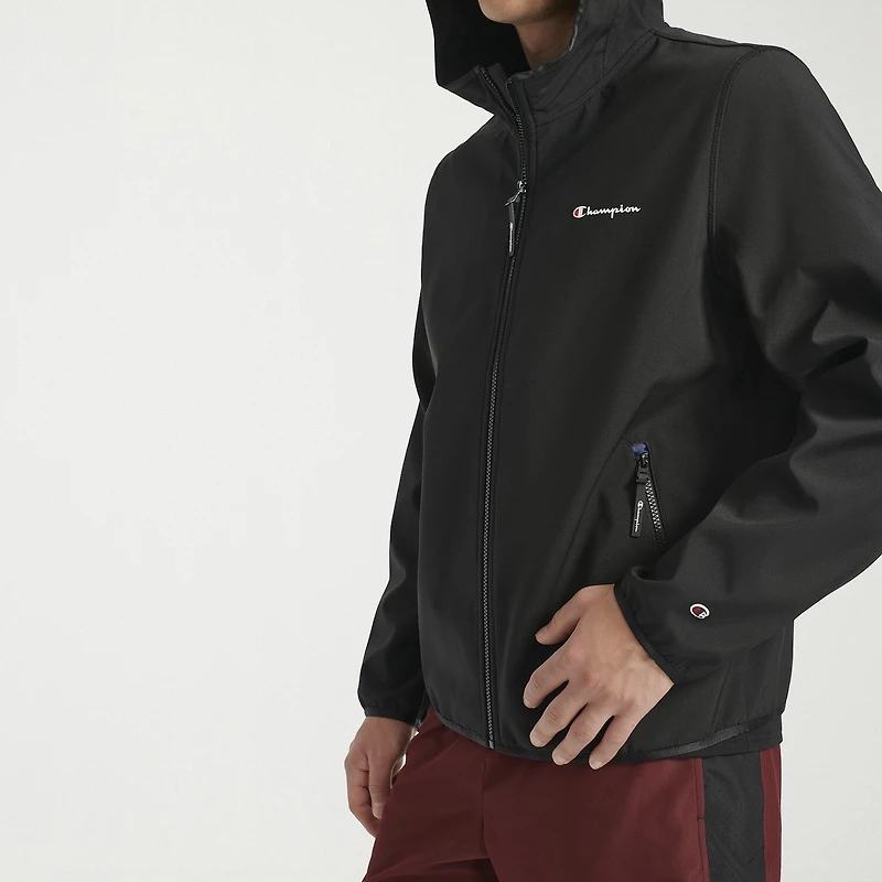 Champion Mens Hooded Water Resistant Midweight Softshell Jacket