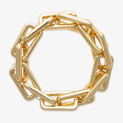 Bijoux Bar Womens Solid 9 Inch Link Bracelet