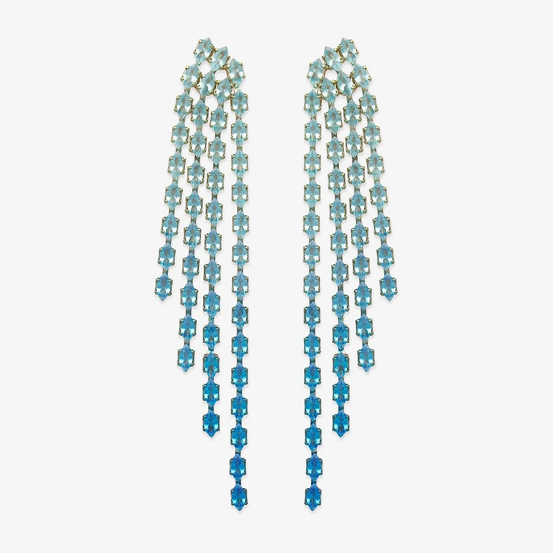 Bijoux Bar Womens Cubic Zirconia Drop Earrings