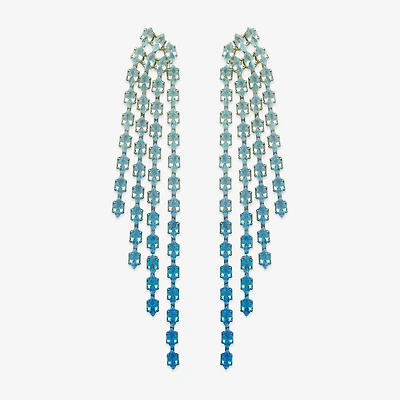 Bijoux Bar Womens Cubic Zirconia Drop Earrings