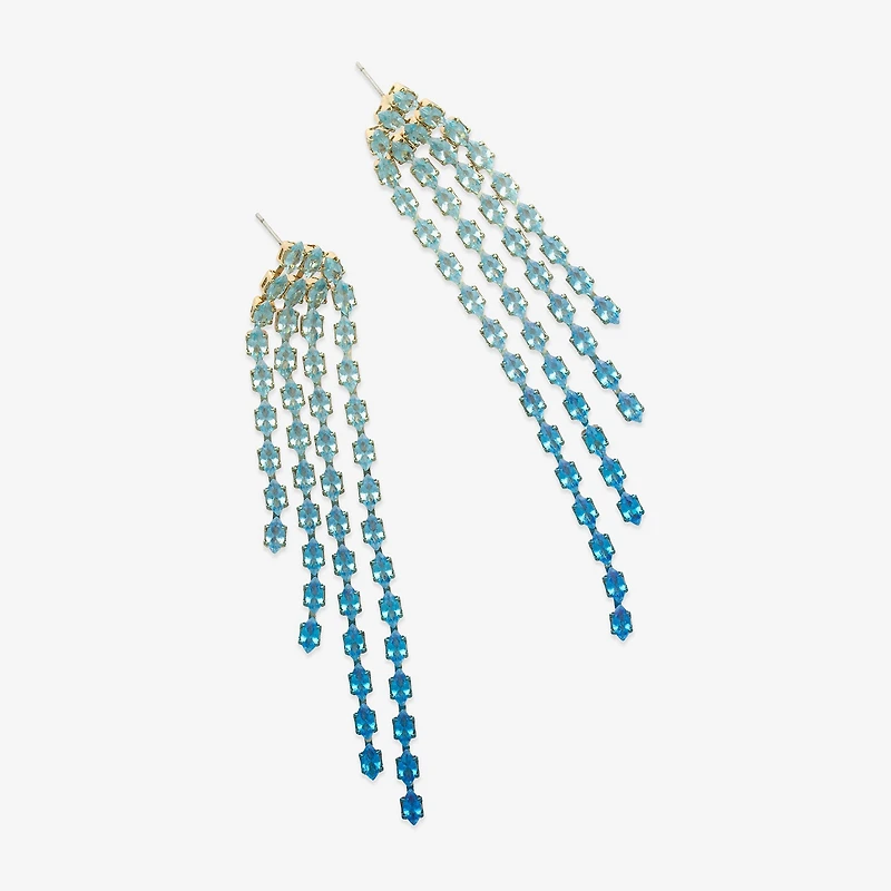Bijoux Bar Womens Cubic Zirconia Drop Earrings