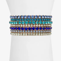 Bijoux Bar Womens Glass Stretch Bracelet