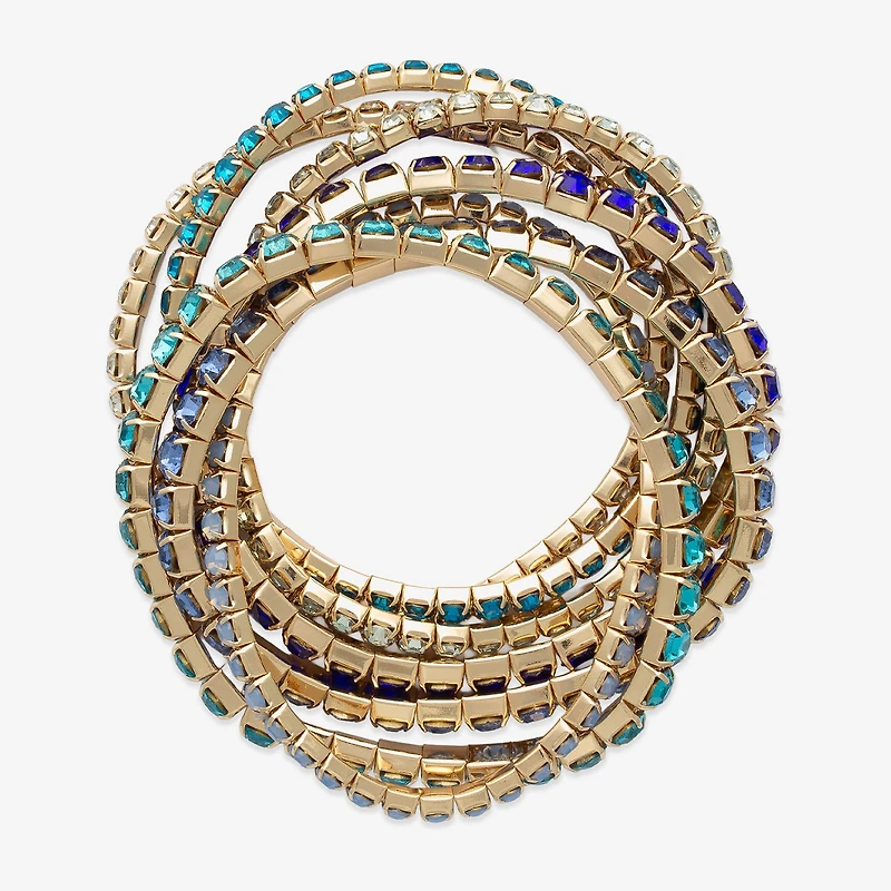Bijoux Bar Womens Glass Stretch Bracelet