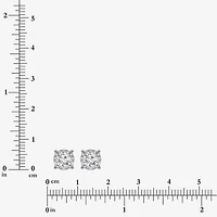 (I/Si2) 1 1/10 CT. T.W.  Lab Grown White Diamond 10K White Gold 4.6mm Round Stud Earrings