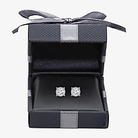 (I/Si2) 1 1/10 CT. T.W.  Lab Grown White Diamond 10K White Gold 4.6mm Round Stud Earrings