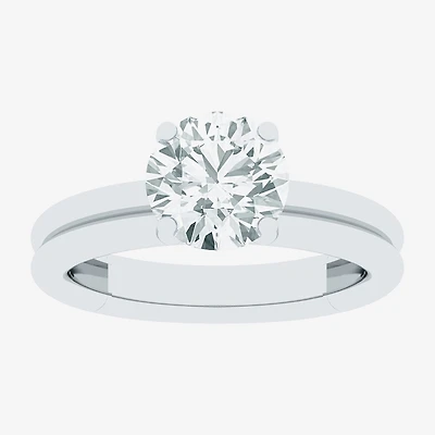 (F / Vs2) Womens 2 CT. T.W. Lab Grown White Diamond 10K Gold Round Solitaire Engagement Ring