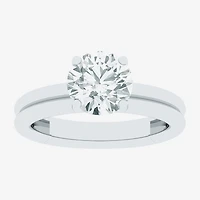 (F / Vs2) Womens 2 CT. T.W. Lab Grown White Diamond 10K Gold Round Solitaire Engagement Ring