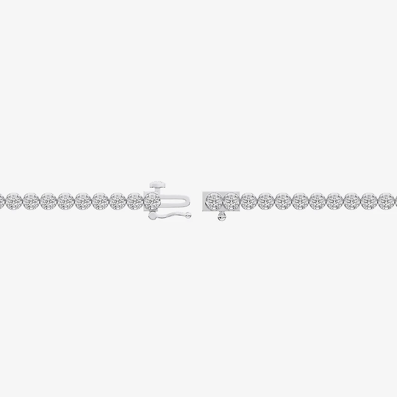 (F / Vs2) Womens 2 CT. T.W. Lab Grown White Diamond Sterling Silver 7.25 Inch Tennis Bracelet