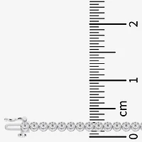 (F / Vs2) Womens 2 CT. T.W. Lab Grown White Diamond Sterling Silver 7.25 Inch Tennis Bracelet