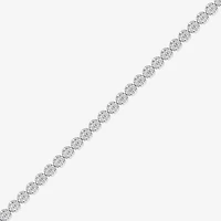 (F / Vs2) Womens 2 CT. T.W. Lab Grown White Diamond Sterling Silver 7.25 Inch Tennis Bracelet