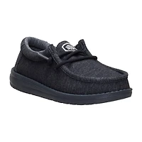 HEYDUDE Wally Stretch Jersey Youth Boys Round Closed Toe Slip-On Shoe