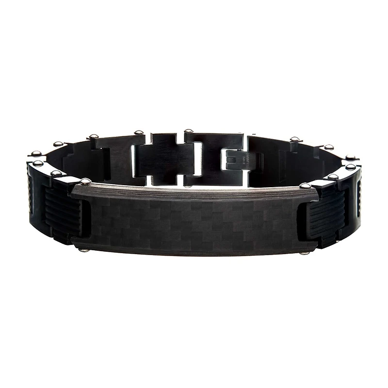 Mens Stainless Steel 8 1/2 Inch Link Bracelet