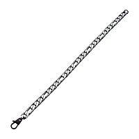 Mens Stainless Steel 8 1/2 Inch Figaro Chain Bracelet