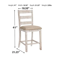 Signature Design by Ashley® Skempton 2-pc. Counter Height Upholstered Bar Stool