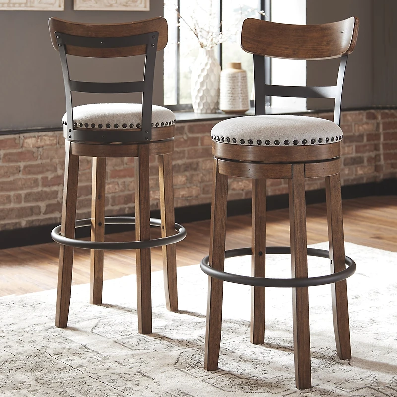 Signature Design by Ashley® Valebeck Bar Height Swivel Bar Stool