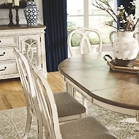 Signature Design by Ashley Realyn Oval Extension Dining Table