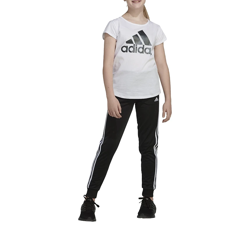 adidas Big Kid Girls Round Neck Short Sleeve Regular Fit Graphic T-Shirt