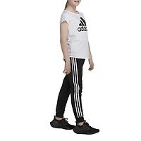 adidas Big Kid Girls Round Neck Short Sleeve Regular Fit Graphic T-Shirt