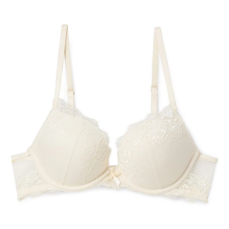 Ambrielle Convertible Lace Push Up Bra