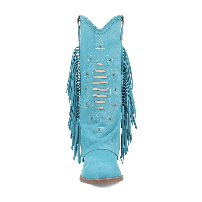 Dingo Womens Spirit Trail Stacked Heel Cowboy Boots
