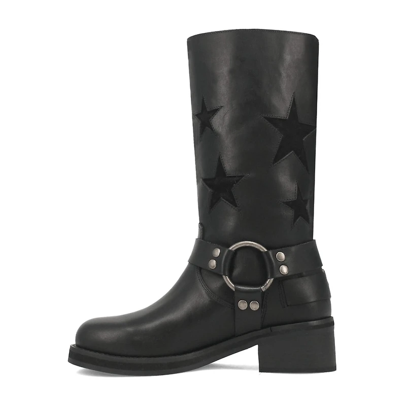 Dingo Womens Blacklist Stacked Heel Cowboy Boots