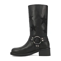 Dingo Womens Blacklist Stacked Heel Cowboy Boots