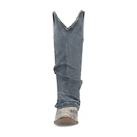 Dingo Womens Shabby Block Heel Cowboy Boots