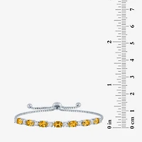 Gemstone Sterling Silver Bolo Bracelet