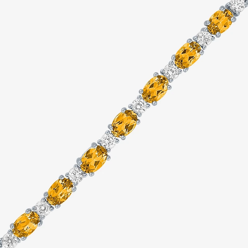 Gemstone Sterling Silver Bolo Bracelet