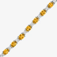 Gemstone Sterling Silver Bolo Bracelet