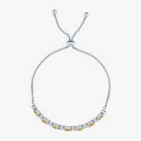 Gemstone Sterling Silver Bolo Bracelet