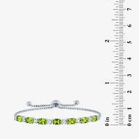 Gemstone Sterling Silver Bolo Bracelet
