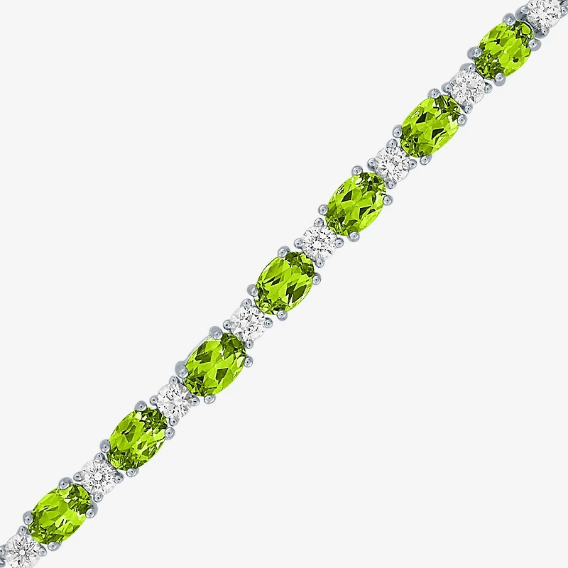 Gemstone Sterling Silver Bolo Bracelet