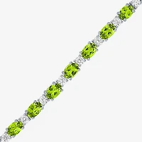 Gemstone Sterling Silver Bolo Bracelet