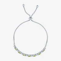 Gemstone Sterling Silver Bolo Bracelet