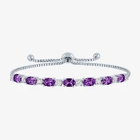 Gemstone Sterling Silver Bolo Bracelet