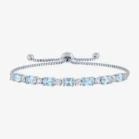 Gemstone Sterling Silver Bolo Bracelet