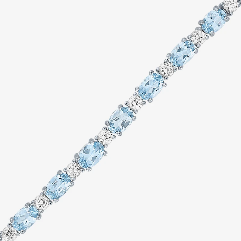 Gemstone Sterling Silver Bolo Bracelet