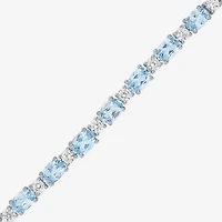 Gemstone Sterling Silver Bolo Bracelet