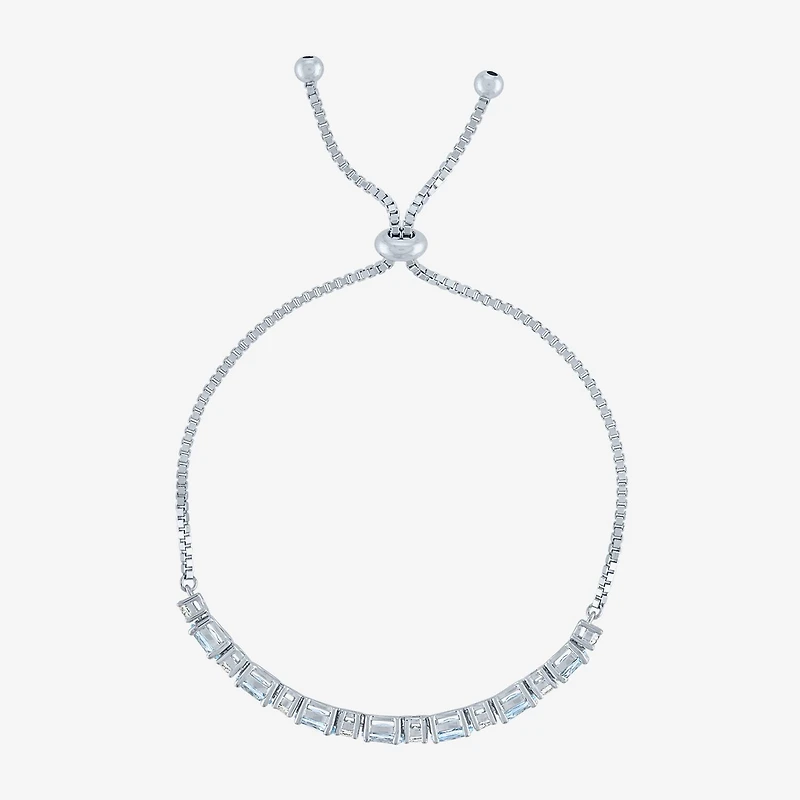 Gemstone Sterling Silver Bolo Bracelet