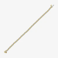 Diamond Blossom (G / Si2) Womens 1 CT. T.W. Lab Grown White Diamond 10K Gold 7 Inch Tennis Bracelet
