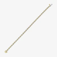 (I1/ I) Womens 1 CT. T.W. Lab Grown White Diamond 10K Gold 7.25 Inch Tennis Bracelet
