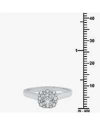 (H-I / I1) I Said Yes Womens 1 CT. T.W. Lab Grown White Diamond Sterling Silver or 14K Gold Over Silver Cushion Halo Bridal Set